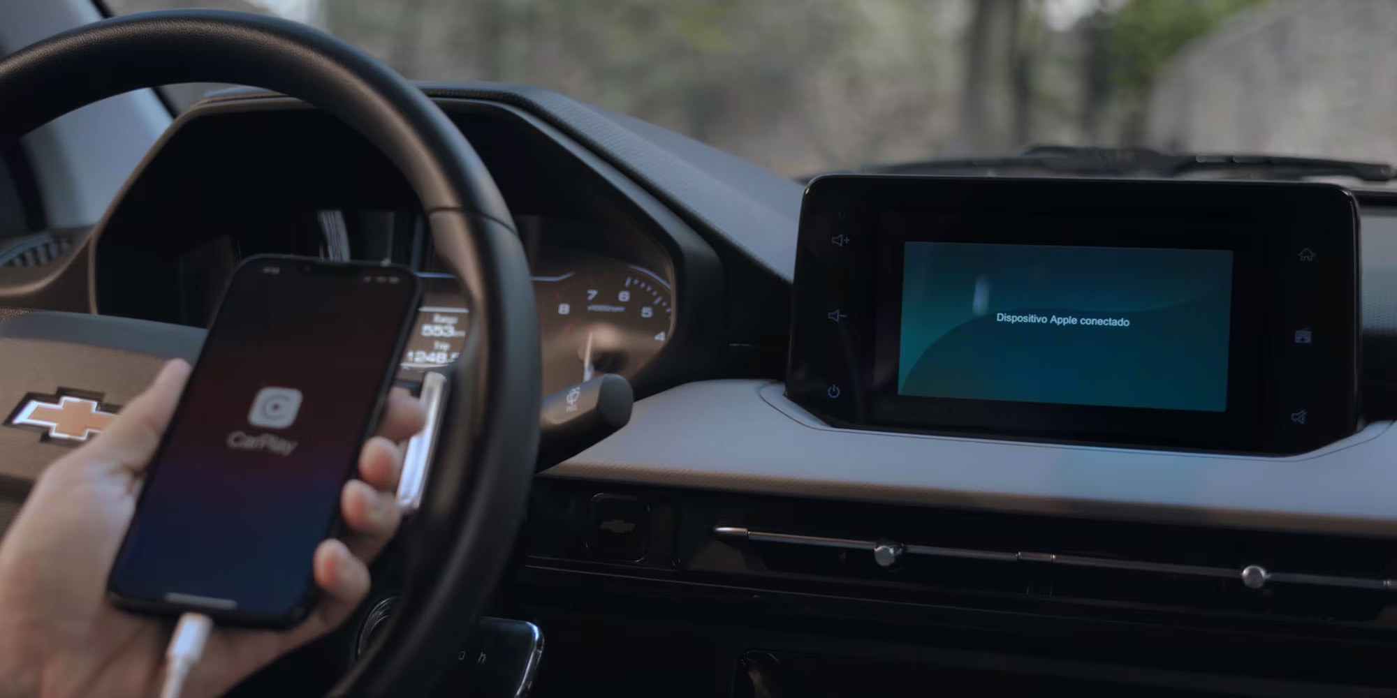 Chevrolet Aveo Sedán 2026 con conectividad Android Auto™, Apple CarPlay™