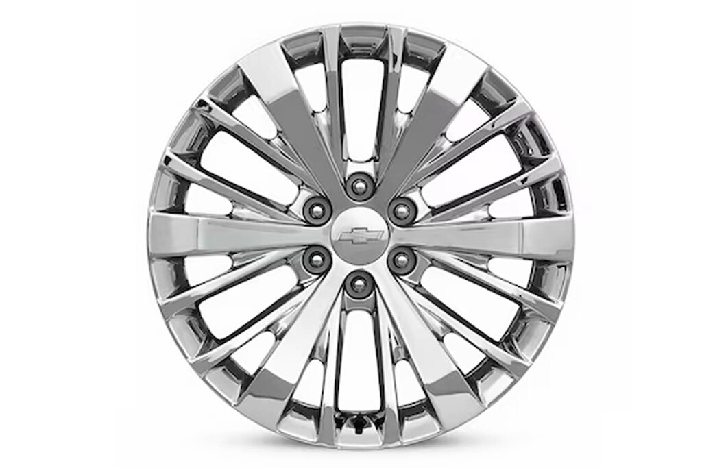 Rin de aluminio de 6 brazos de 22 pulgadas cromado, diseño 1, para complementar tu Nueva Chevrolet Suburban 2025