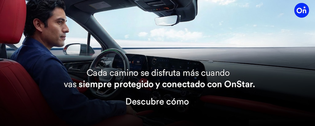 Con OnStar, tú y tu vehículo están acompañados 24/7 en cualquier camino.