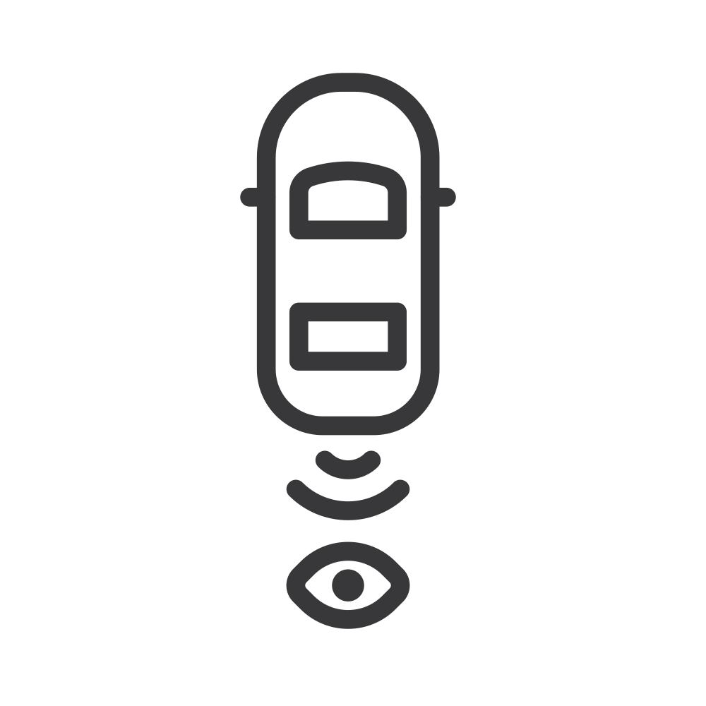 Ícono camara de reversa de Chevrolet Aveo Sedán 2026, auto con sistema de seguridad activa